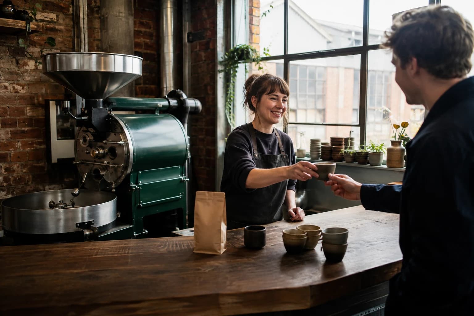 Illustrative founder inside an independent roastery