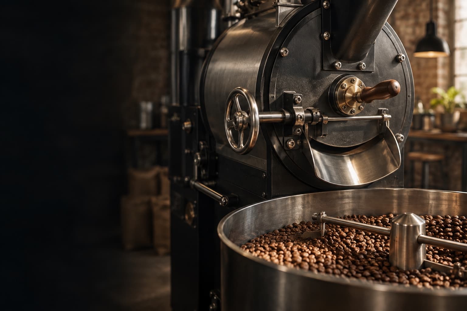 Illustrative detail of the roastery equipment